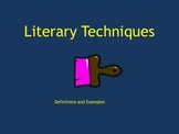 Literary / Creative Writing Techniques