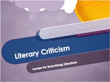 Preview of Literary Criticism / A  Summary of the main theories in Criticism with Examples