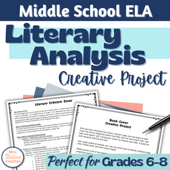 Preview of ELA End-of-Year Activities Middle School Literary Analysis