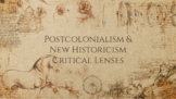 Literary Criticism-Historical Context and PostColonialist 