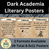 Literary Device Posters--Dark Academia Themed