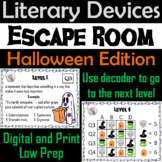 Literary Devices Activity: Halloween Escape Room (Figurative Language Game)