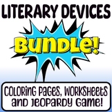 Literary Devices Bundle - Worksheets, Coloring Pages and J