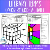 Literary Devices Color by Code - No-Prep ELA Review - Test