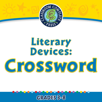 Preview of Literary Devices: Crossword - NOTEBOOK Gr. 3-8