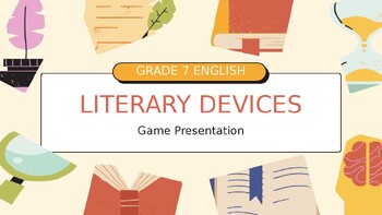 Preview of Literary Devices Educational Game Presentation