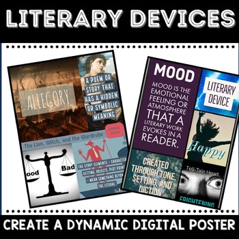 Preview of Literary Devices | Literature Elements Posters | Poetic Devices Project