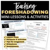 Foreshadowing lesson plans, activities, graphic organizers
