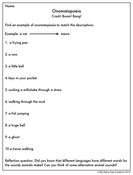 Figurative Language Worksheets by The Productive Teacher | TpT