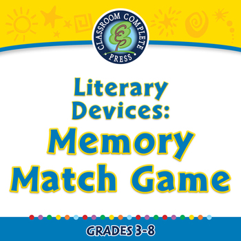 Preview of Literary Devices: Memory Match Game - MAC Gr. 3-8