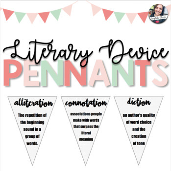 Preview of Literary Devices Pennant