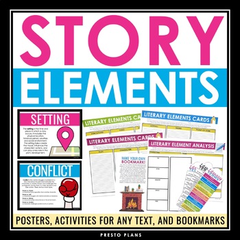 Story Elements Posters and Activities - Fiction Literary Devices ...