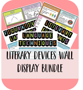 Preview of Literary Devices Printable Wall Display Bundle