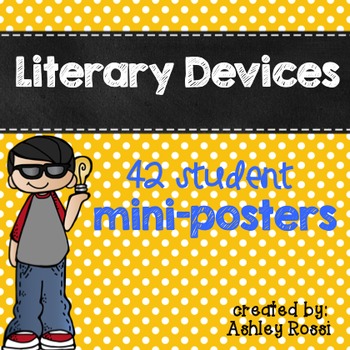 Preview of Literary Devices Anchor Charts For Figurative Language