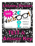 Literary Devices Test & Answer Key