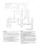 Literary Devices in Macbeth Crossword and Answer Key
