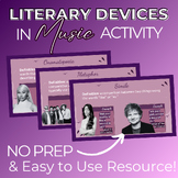 Literary Devices in Popular Music | Secondary ELA | Practi