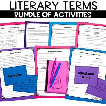 Preview of Literary Elements Activities