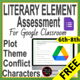 Literary Elements Assessment On Google Forms FREE