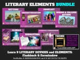 Literary Elements: BUNDLE (9) mini lessons and anchor char