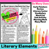 Literary Elements Activity: Literary Elements Word Search 