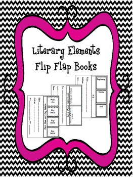 Preview of Literary Elements Flip Flap Book Pack
