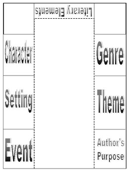 Preview of Literary Elements Foldable Notes