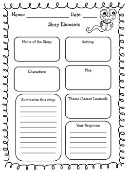 story elements graphic organizer