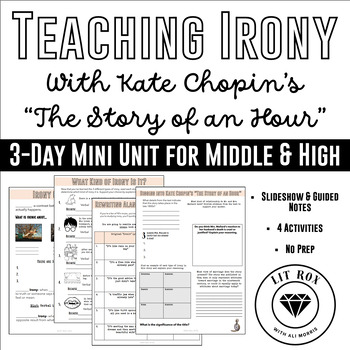 Preview of Literary Elements: Irony w/ Kate Chopin's "The Story of an Hour" Mini Unit