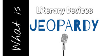 Preview of Literary Elements Jeopardy Review