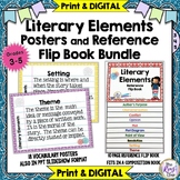 Literary Elements Posters & Story Elements Flip Book BUNDL