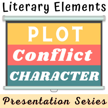 Preview of Literary Devices | Plot, Conflict & Characterization | PowerPoint & Activities