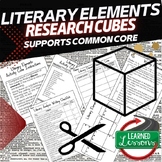 Literary Elements Activity Research Cube with Writing Exte