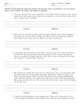 literary elements worksheet middle school - combining like terms worksheet