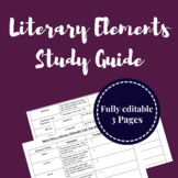 Literary Elements Study Guide