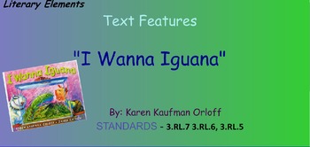 Preview of Literary Elements: Text Features