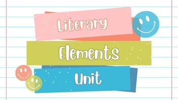 Preview of Literary Elements Unit