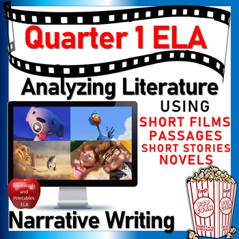 Preview of Literary Elements and Narrative Writing QUARTER 1 BUNDLE