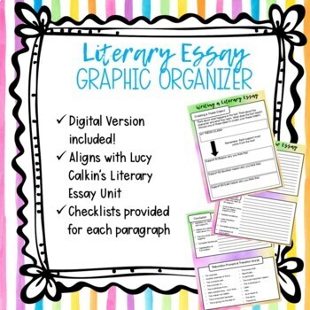 literary essay graphic organizer 4th grade