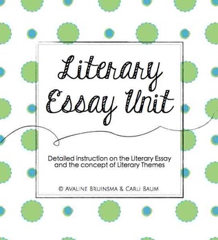 Preview of Literary Essay Writing Unit - Instruction and Practice (COMMON CORE ALIGNED)
