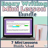 Essay Writing Lessons - Mini Lessons for Literary Essay Bundle