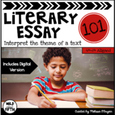 Literary Essay Writing Unit - Digital Version Included