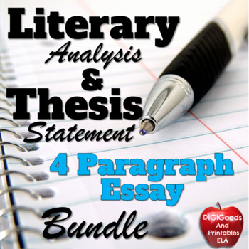 Preview of Literary Essay and Thesis Statement Workshop