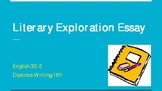 Literary Exploration (Essay) for Alberta Diploma Exam