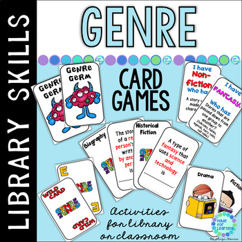 Preview of Literary Genre Card Games with Differentiated Activities for Library Centers