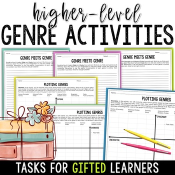 Preview of Reading Genres Activities - Genre Worksheets for Higher-Level Thinking