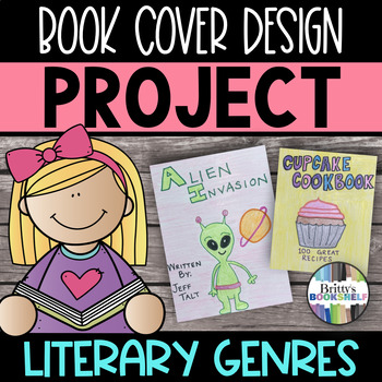 Preview of Literary Genre Project - Design a Book Cover