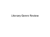 Literary Genre Review: $10,000 Pyramid