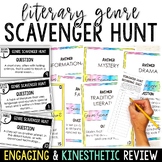 Literary Genre Activities - Scavenger Hunt Genre Review