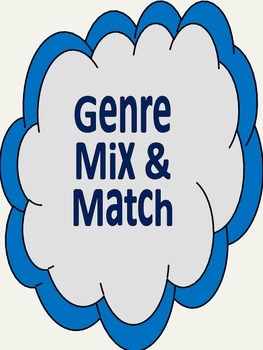 Preview of Literary Genres Mix & Match Cards